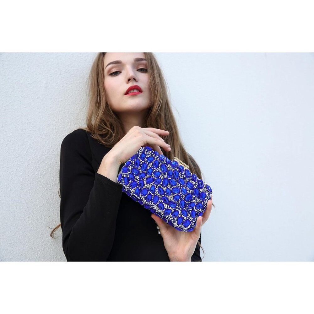 CLUTCH Purses For Women Royal Blue - Picture 1 of 7